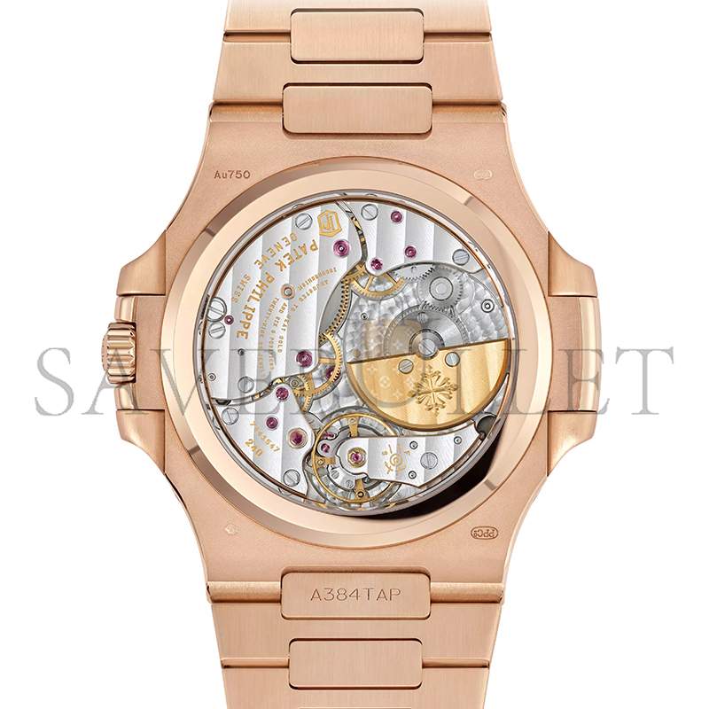 Pat*k Phi1i*pe nautilus moonphase rose gold brown dial 40mm 57121r-001